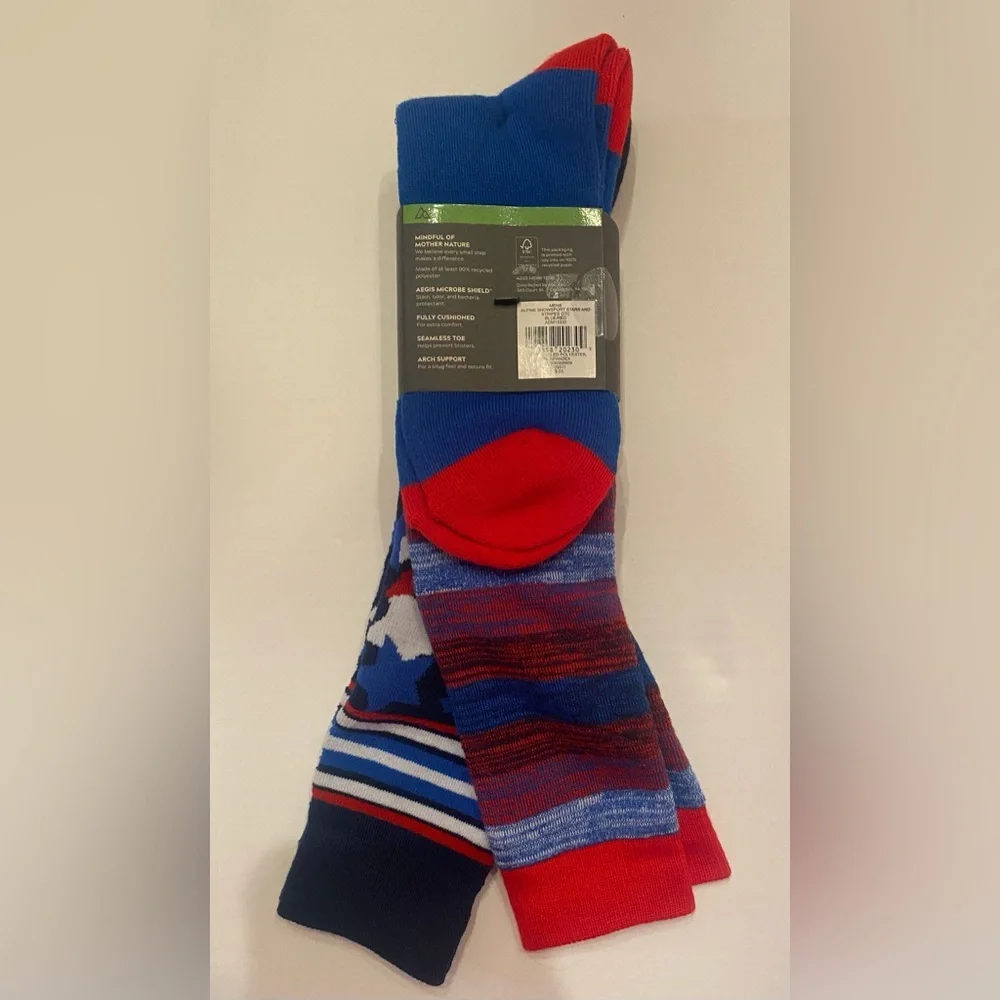 Alpine Design‎ Snowsport Socks 2 Pair Men’s Size Large 8-12 Ski